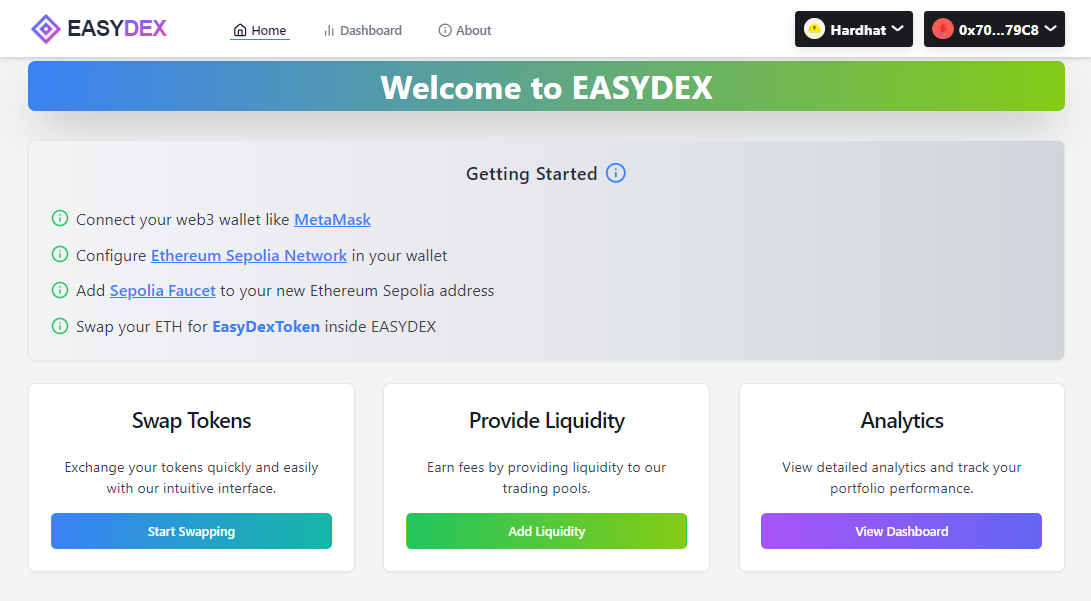EasyDEX - Blockchain project